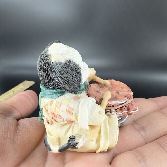 Marys Moo Moos Resin Figurine Enesco 1994 Little Drumherd Boy Whimsical Figure - Picture 10 of 14